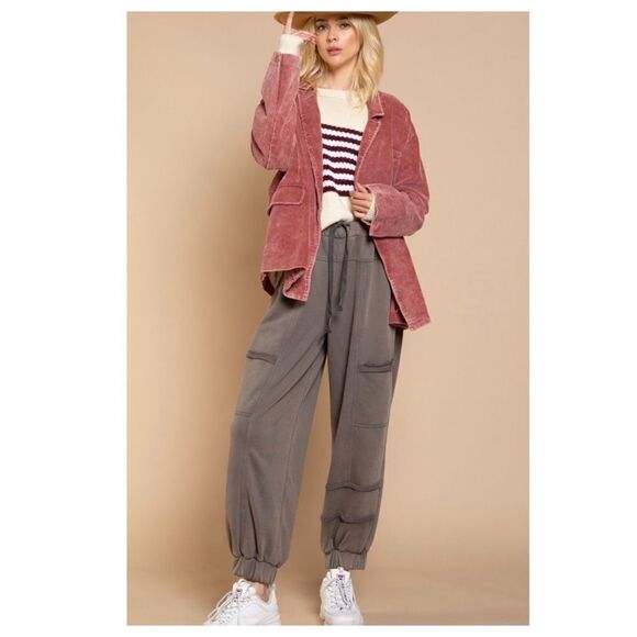 CORDUROY jacket, oversized fit, long sleeve - Picture 10 of 14